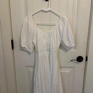 Old Navy White Long Sleeve Dress